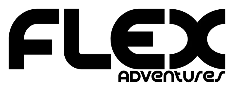 Flex Adventures logo — 12v battery systems supplied and fitted by Venture 4x4 in Mbombela